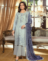 WP 448 Unstitched Viscose Print Embroidered - 3PC - Passion By Wania